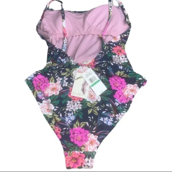 Jessica Simpson Dark blue multi Gardenia Paradise One-Piece Swimsuit - Picture 6 of 9